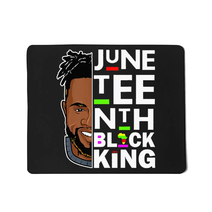 Juneteenth Black King Melanin Father Dad Son Dad Mousepad