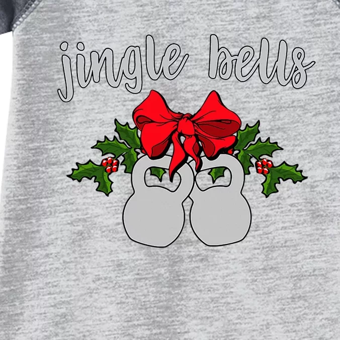 Jingle Bells Kettlebell Christmas Holiday Infant Baby Jersey Bodysuit