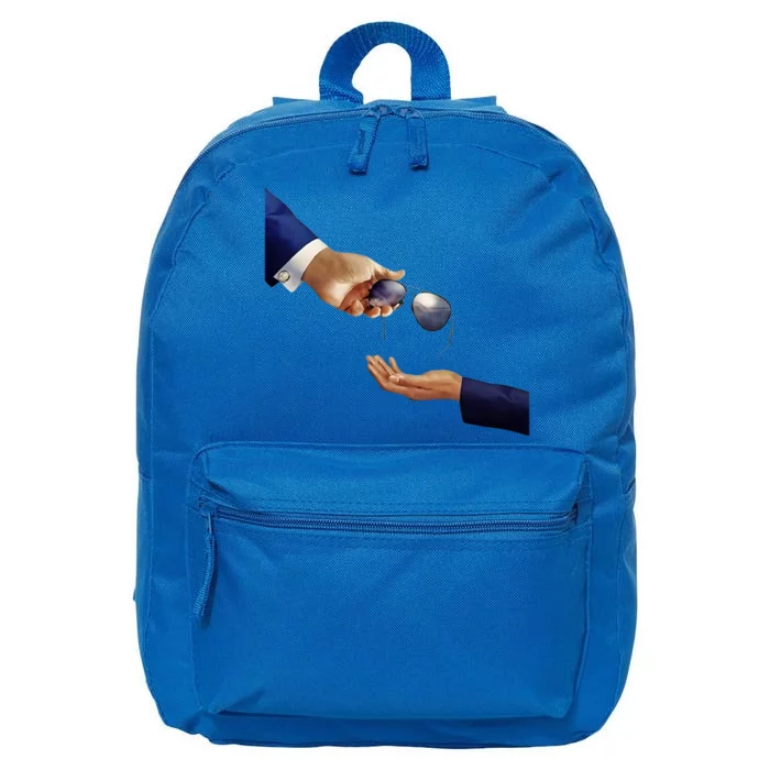 Joe Biden Kamala Harris Sunglasses Glasses Hand Off 2024 16 in Basic Backpack