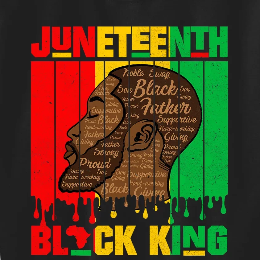 Juneteenth Black King Freedom Menalin 1986 African Kids Sweatshirt