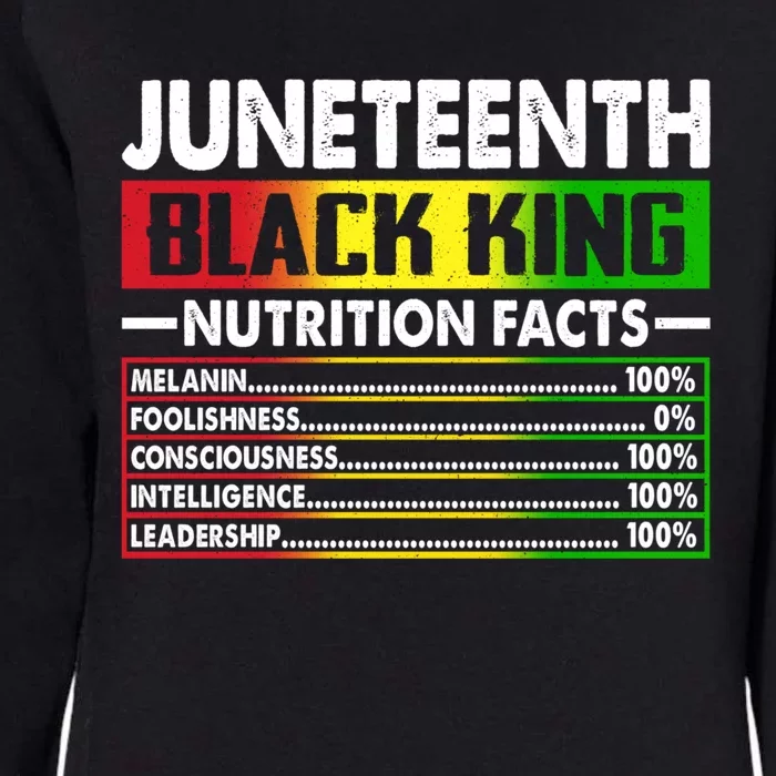 Junenth Black King African American Black Pride Gift Womens California Wash Sweatshirt