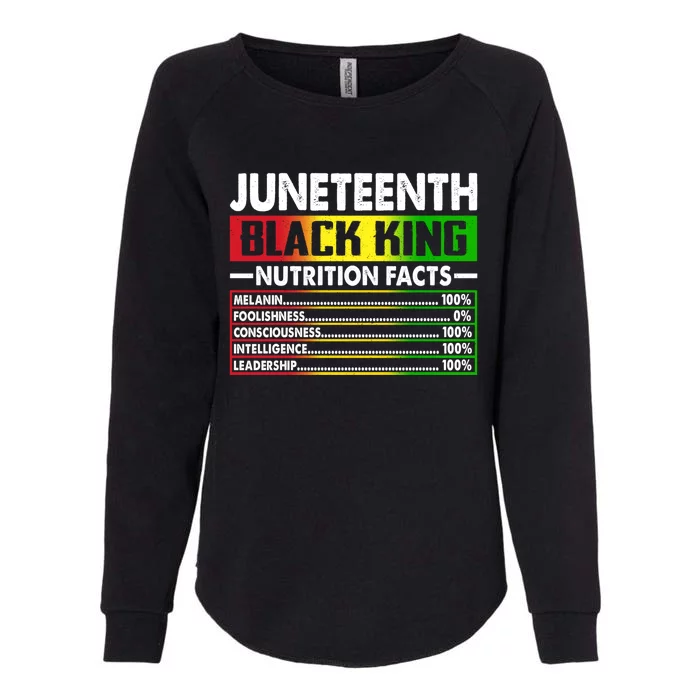 Junenth Black King African American Black Pride Gift Womens California Wash Sweatshirt