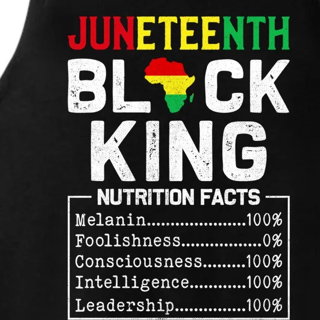 Junenth Black King Nutrition Fact 1865 African American Cute Gift Ladies Tri-Blend Wicking Tank