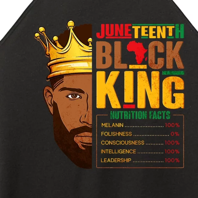 Juneteenth Black King Nutritional Facts Pride African Women’s Perfect Tri Rocker Tank