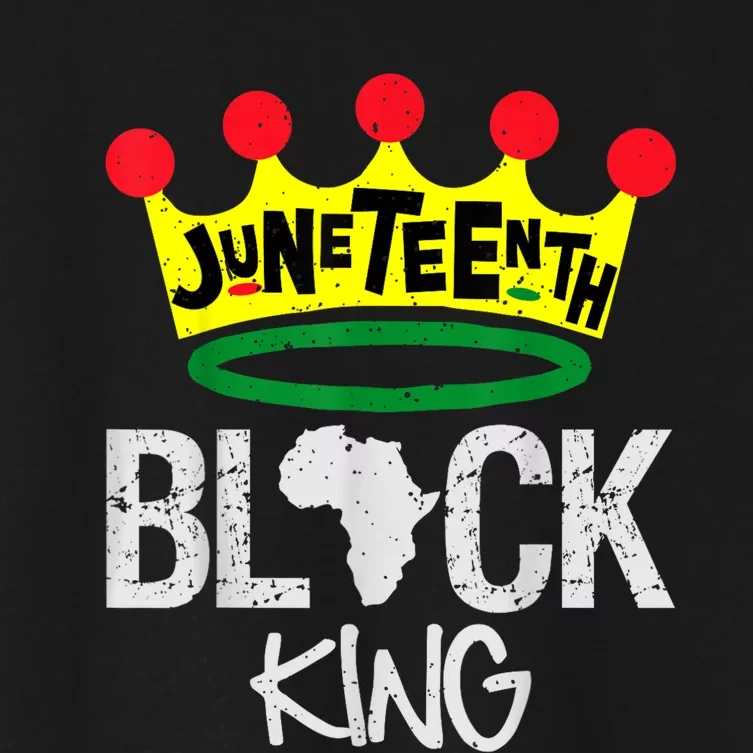 Juneteenth Black King Black Power Black History Month Women's Crop Top Tee