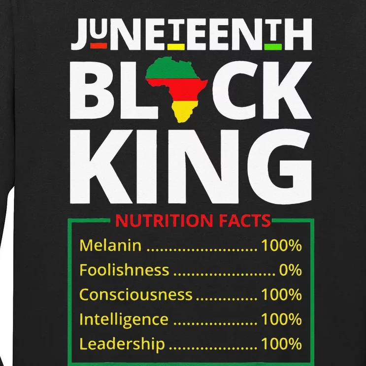 junenth black king melanin dad fars day Tall Long Sleeve T-Shirt