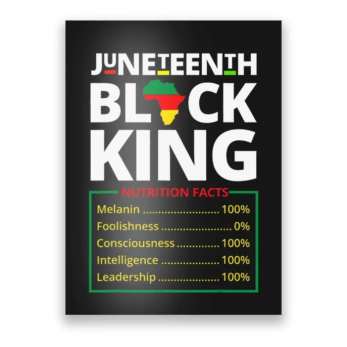 junenth black king melanin dad fars day Poster