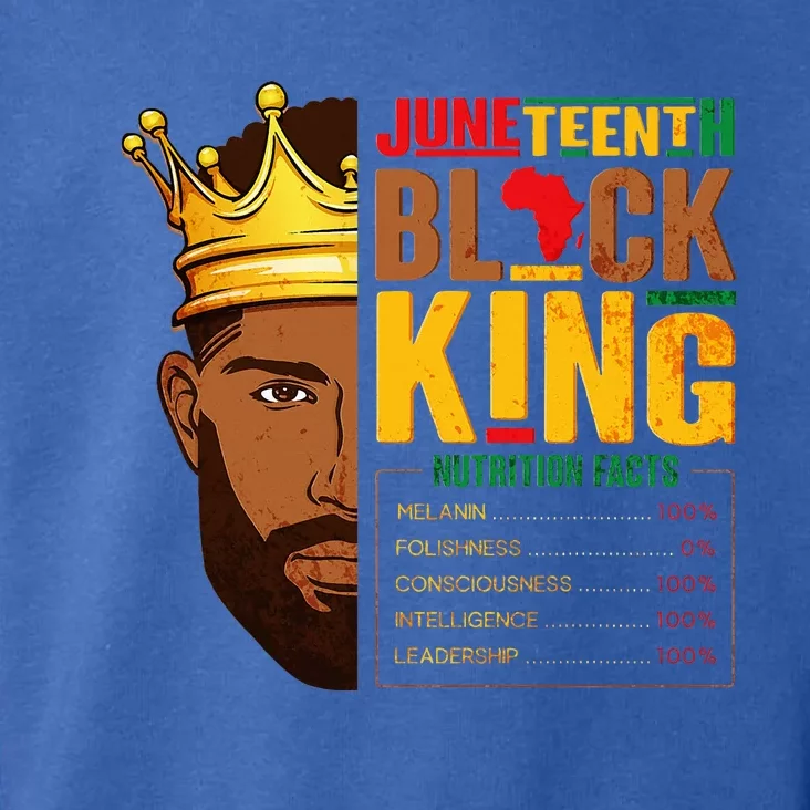 Juneteenth Black King Nutritional Facts Pride African Toddler Hoodie