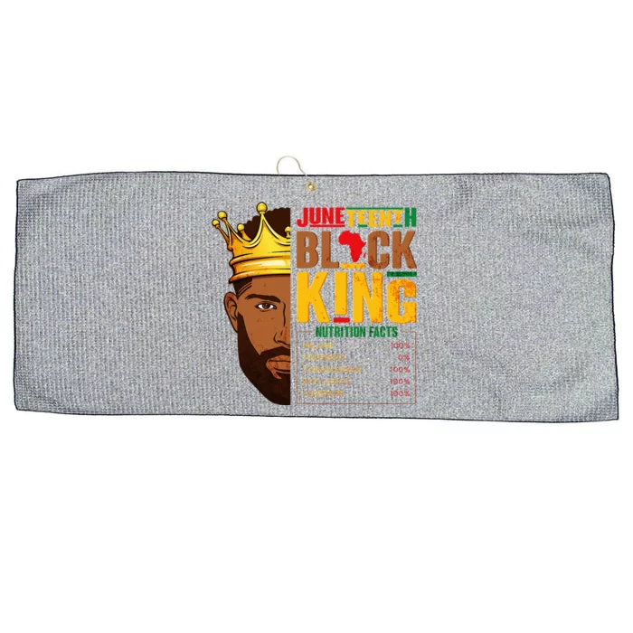 Juneteenth Black King Nutritional Facts Pride African Large Microfiber Waffle Golf Towel