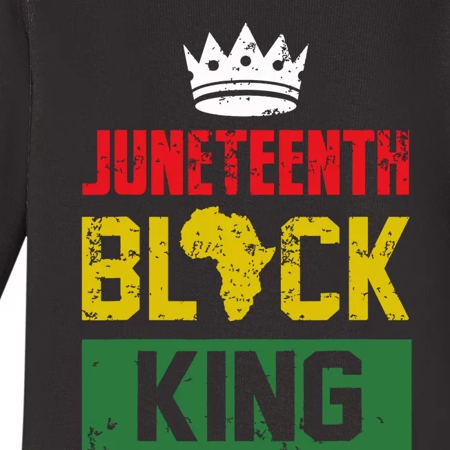 Juneteenth Black King Nutritional Facts Boy Juneteenth Baby Long Sleeve Bodysuit