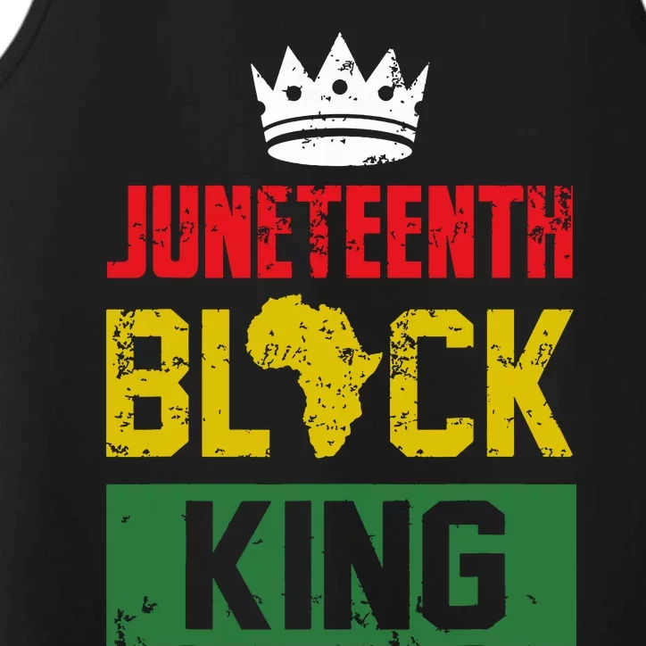 Juneteenth Black King Nutritional Facts Boy Juneteenth Performance Tank