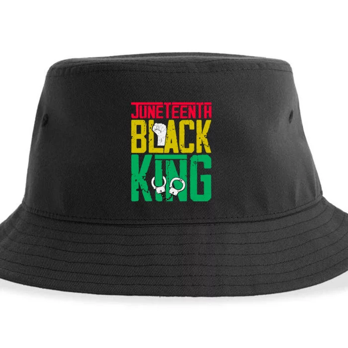 Juneteenth Black King Celebration Graphic Sustainable Bucket Hat