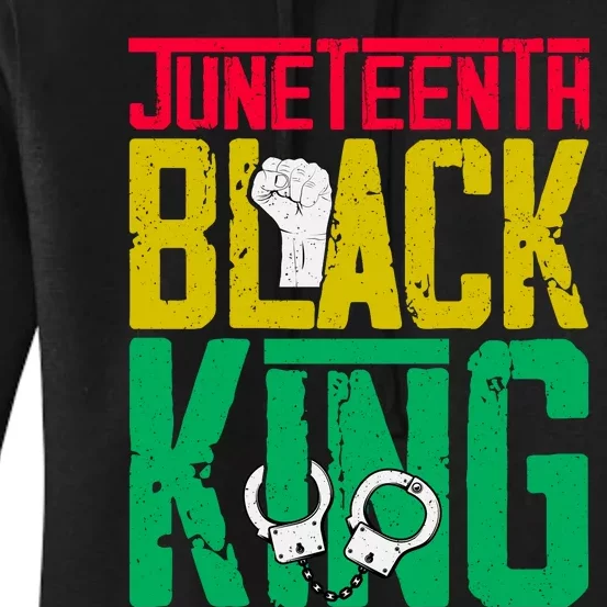 Juneteenth Black King Celebration Graphic Women's Pullover Hoodie