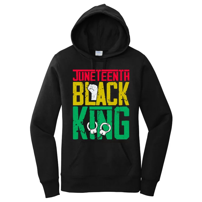 Juneteenth Black King Celebration Graphic Women's Pullover Hoodie