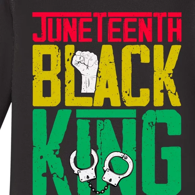 Juneteenth Black King Celebration Graphic Baby Long Sleeve Bodysuit