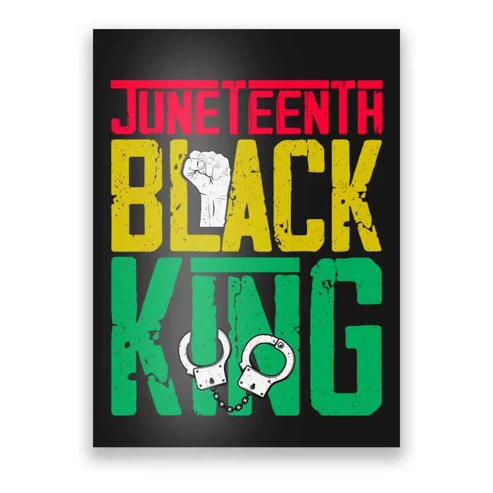 Juneteenth Black King Celebration Graphic Poster