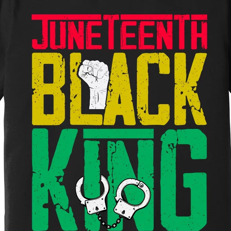 Juneteenth Black King Celebration Graphic Premium T-Shirt