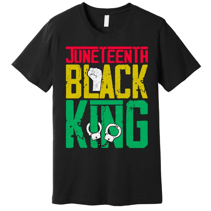 Juneteenth Black King Celebration Graphic Premium T-Shirt