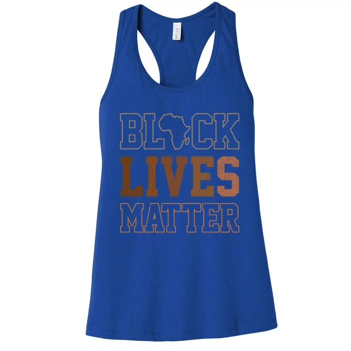 Juneteenth Black Lives Matter Blm Black History Gift Women's Racerback Tank