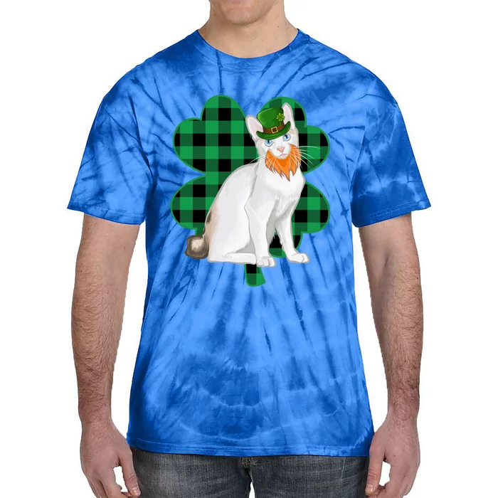 Japanese Bobtail Leprechaun St Patricks Day Lucky Clover Gift Tie-Dye T-Shirt