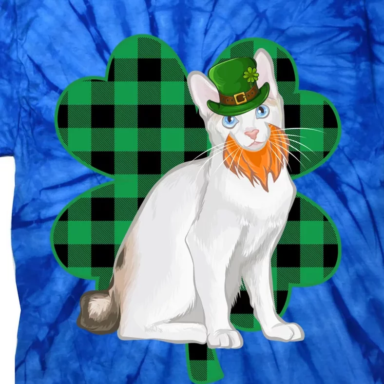 Japanese Bobtail Leprechaun St Patricks Day Lucky Clover Gift Tie-Dye T-Shirt