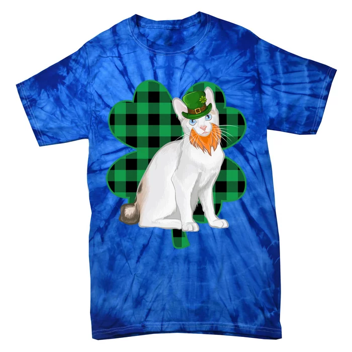 Japanese Bobtail Leprechaun St Patricks Day Lucky Clover Gift Tie-Dye T-Shirt