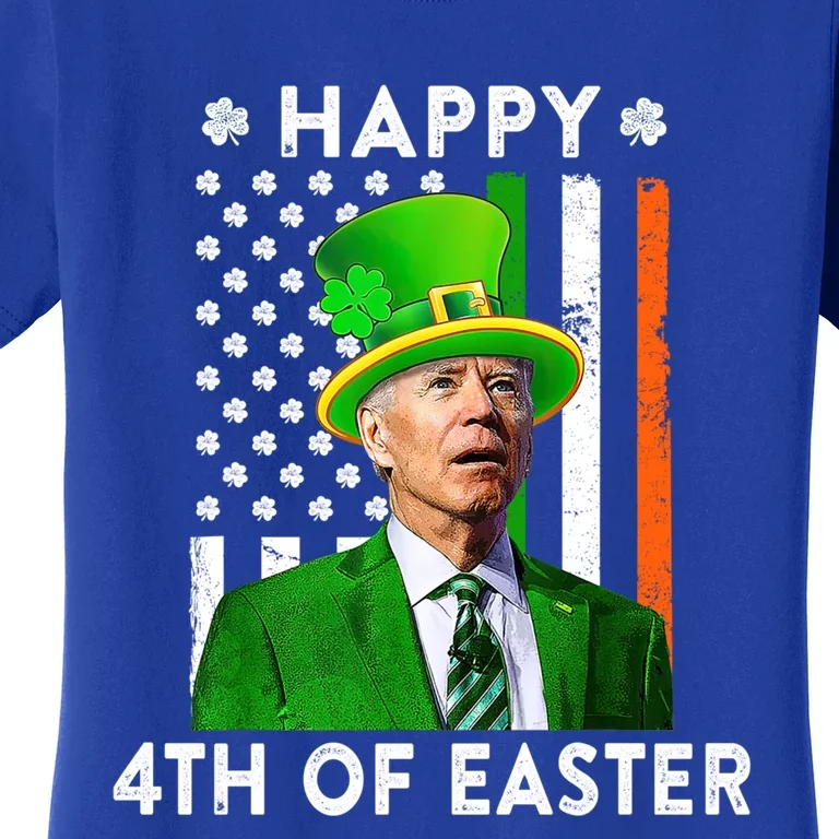 Joe Biden Leprechaun Happy 4th Of Easter Funny Patricks Day Gift Women's T-Shirt