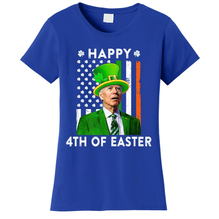 Joe Biden Leprechaun Happy 4th Of Easter Funny Patricks Day Gift Women's T-Shirt