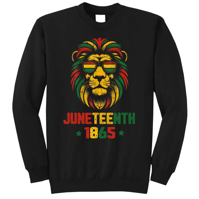 Juneteenth Black Lion 1865 King African American Sweatshirt