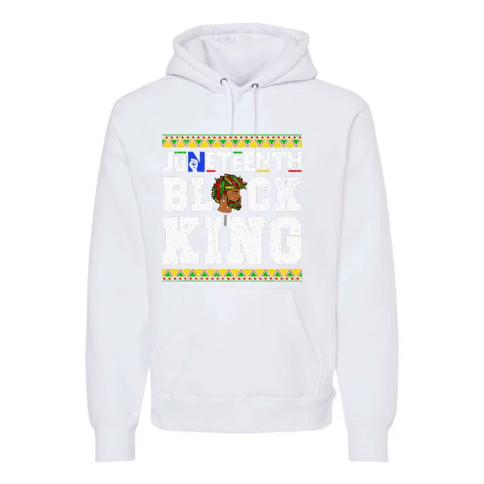 Juneteenth Black Melanin King History Month African Premium Hoodie