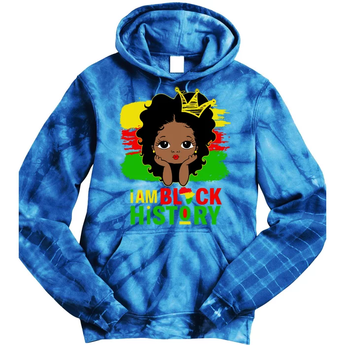 Juneteenth Black Melanin I Am Black History Month Gift Tie Dye Hoodie