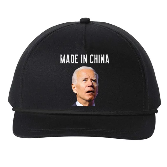 Joe Biden Made In China Joe Biden Is An Idiot Snapback Five-Panel Rope Hat