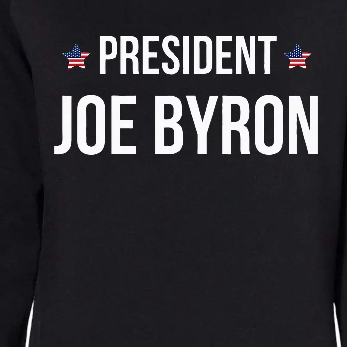 Joe Byron Meme President Womens California Wash Sweatshirt