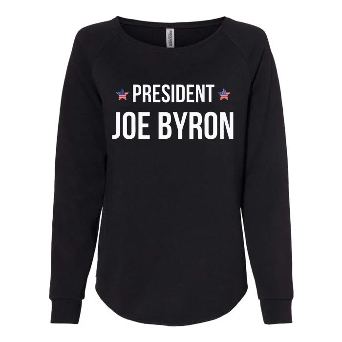 Joe Byron Meme President Womens California Wash Sweatshirt