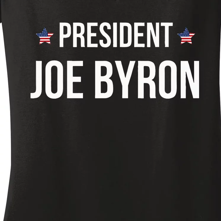 Joe Byron Meme President Women's V-Neck T-Shirt