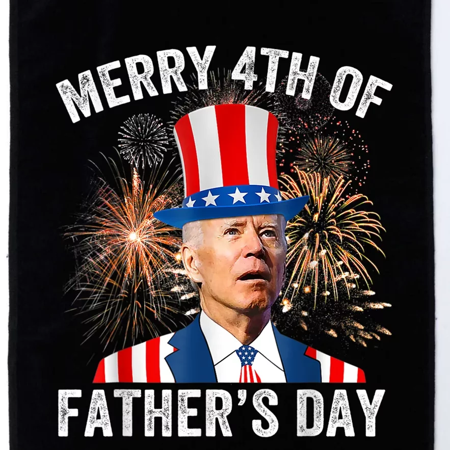 Joe Biden Merry 4th Of Father's Day Funny 4th Of July Platinum Collection Golf Towel