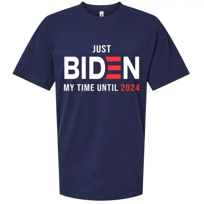 Just Biden My Time Until 2024 Sueded Cloud Jersey T-Shirt