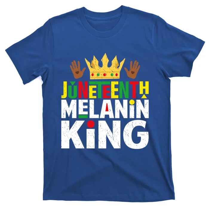 Juneteenth Black Melanin King Blm Freedom Day Independence Gift T-Shirt