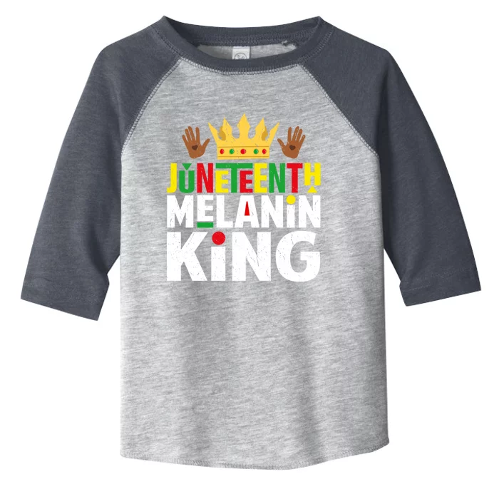 Juneteenth Black Melanin King Blm Freedom Day Independence Gift Toddler Fine Jersey T-Shirt