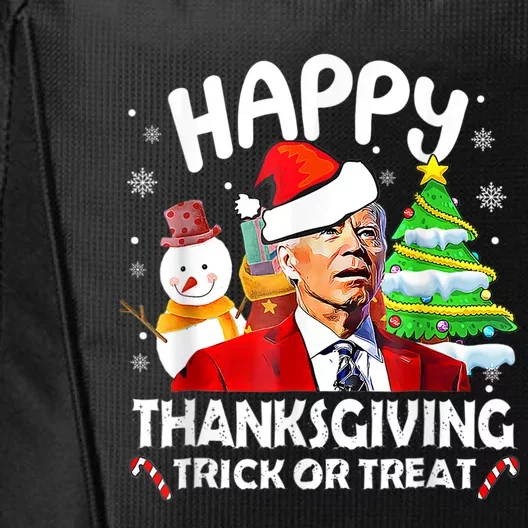 Joe Biden Merry Thanksgiving Trick Or Treat Christmas City Backpack