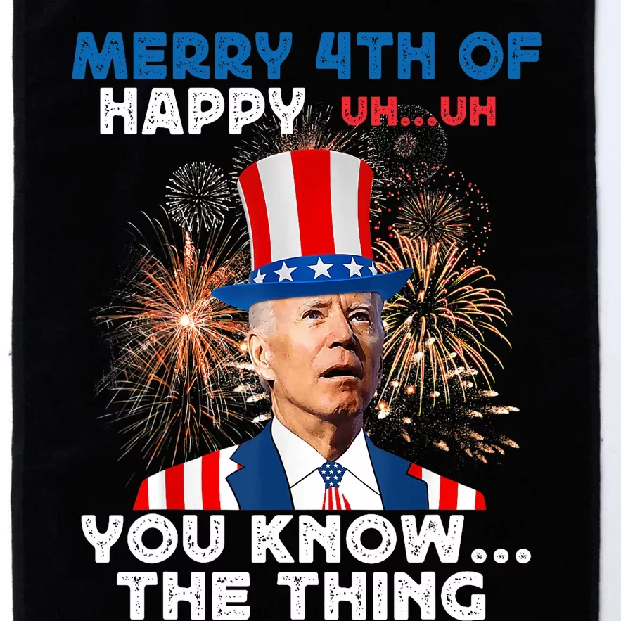 Joe Biden Merry 4th Of You Know The Thing Funny 4th Of July Platinum Collection Golf Towel