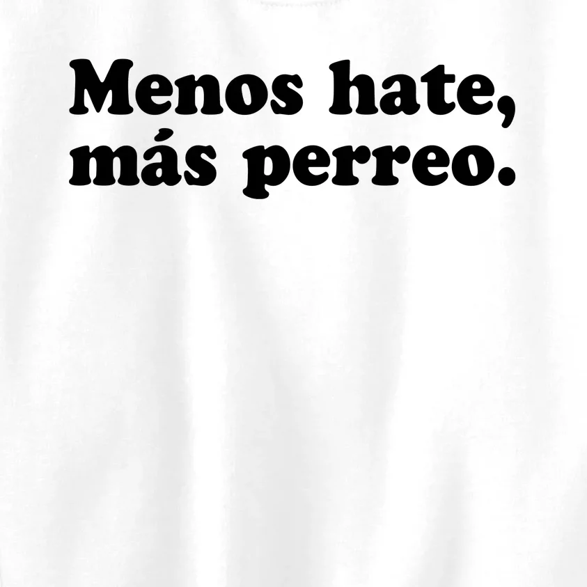 J Balvin Menos Hate Más Perreo Kids Sweatshirt