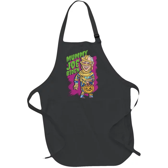 Joe Biden Mummy Full-Length Apron With Pocket