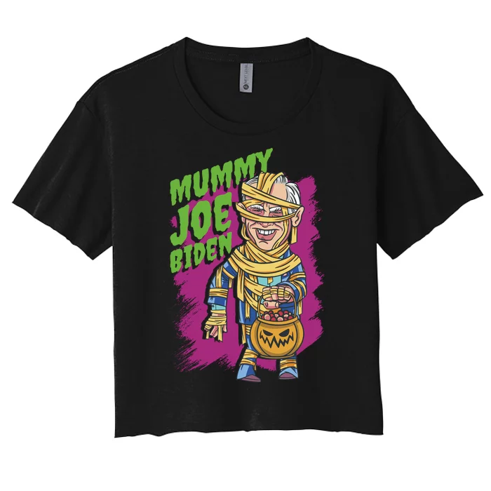 Joe Biden Mummy Women's Crop Top Tee