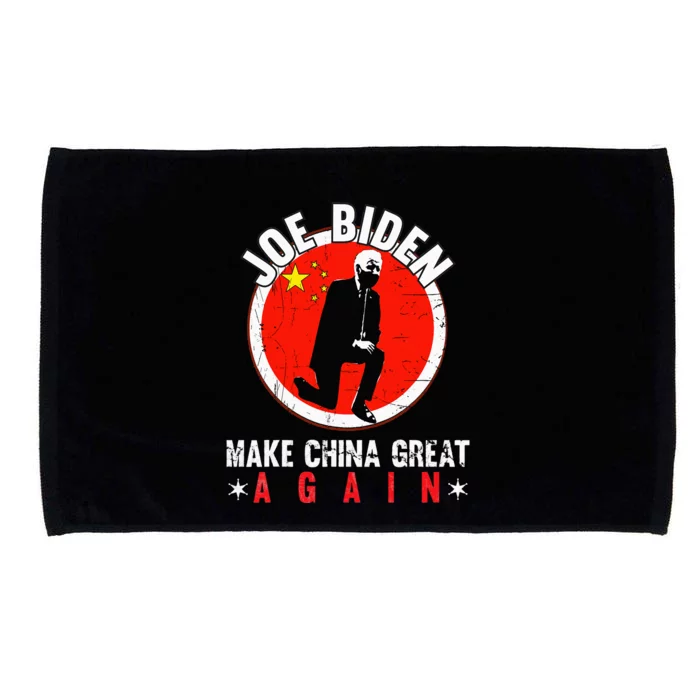 Joe Biden Make China Great Again Funny Sarcastic Anti-Biden Microfiber Hand Towel