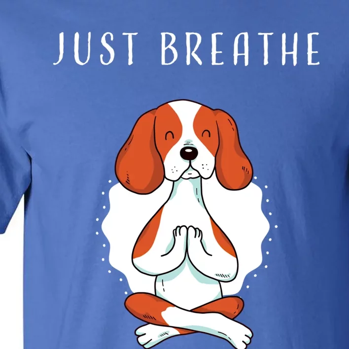 Just Breathe Meditation Buddha Lotus Flower Yoga Great Gift Tall T-Shirt