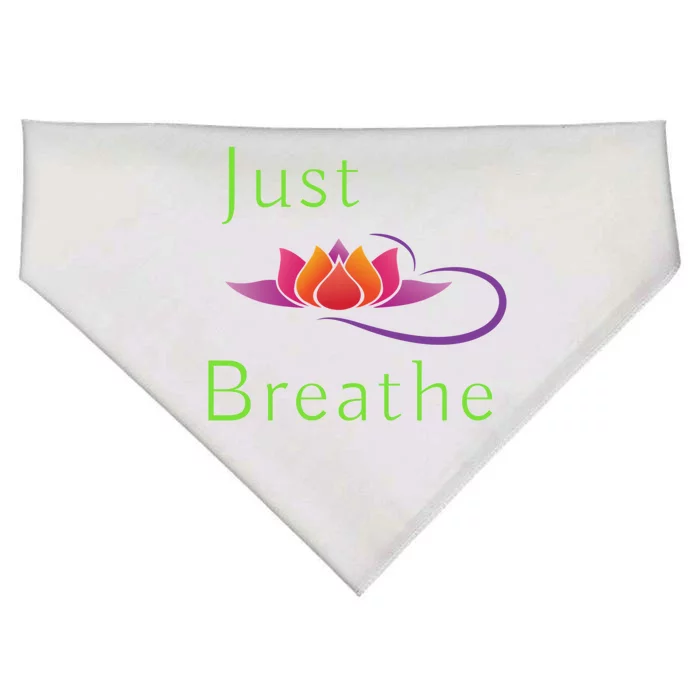 Just Breathe Meaningful Gift USA-Made Doggie Bandana