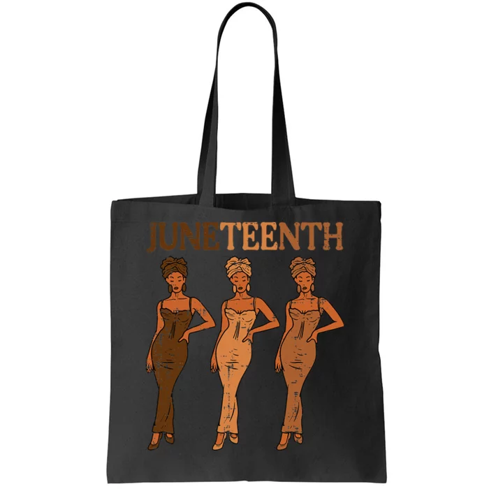 Juneteenth Black Man Dress 1865 Melanin Tote Bag