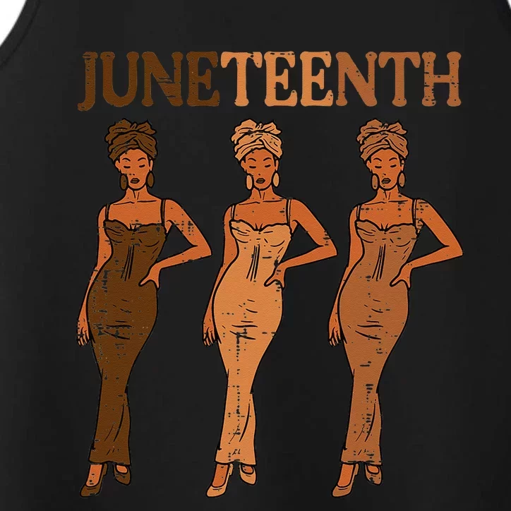 Juneteenth Black Man Dress 1865 Melanin Performance Tank