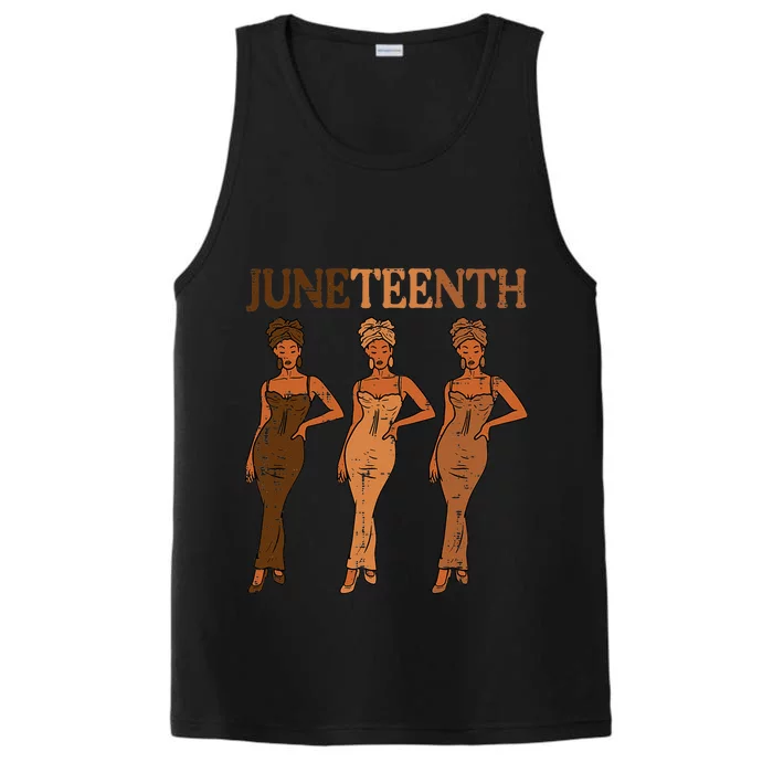 Juneteenth Black Man Dress 1865 Melanin Performance Tank